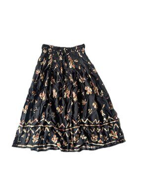 floral boho maxi skirt sz 10